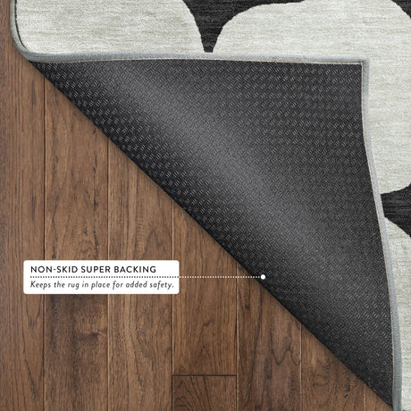 Dalyn The Reserve TR16 Black Rug backing detail