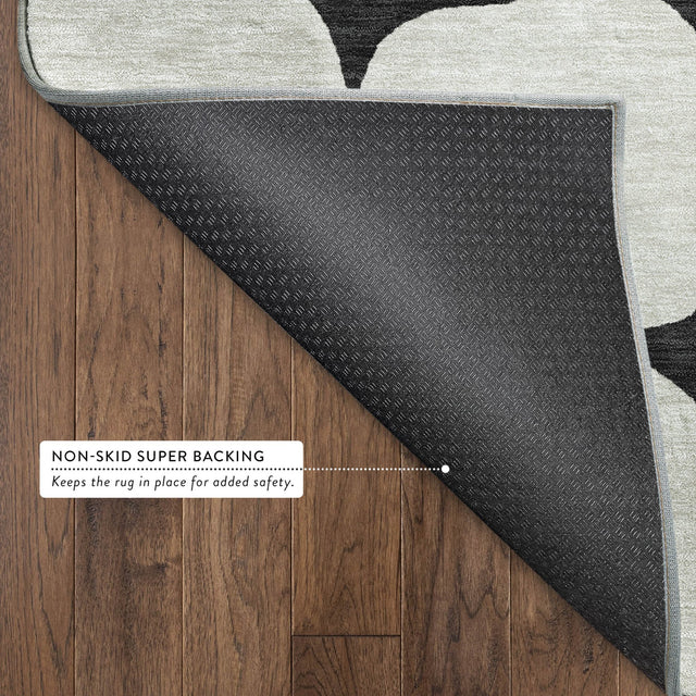 Dalyn The Reserve TR16 Black Rug backing detail