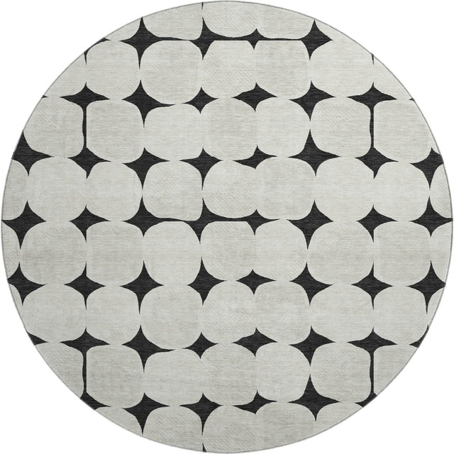 Dalyn The Reserve TR16 Black Rug round rug