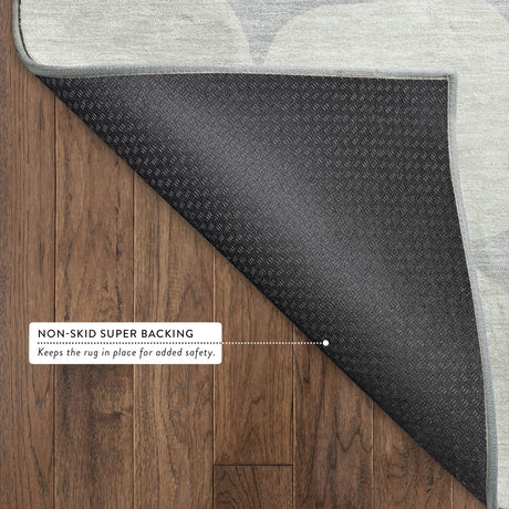 Dalyn The Reserve TR16 Gray Rug backing detail