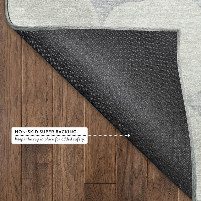 Dalyn The Reserve TR16 Gray Rug backing detail