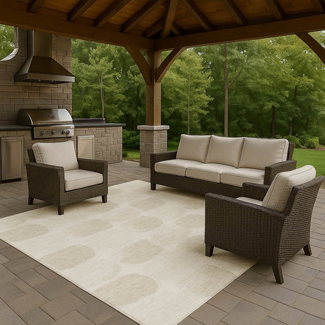 Dalyn The Reserve TR16 Ivory Rug outdoor lifestyle image