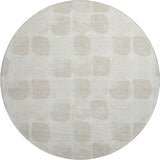 Dalyn The Reserve TR16 Ivory Rug round rug