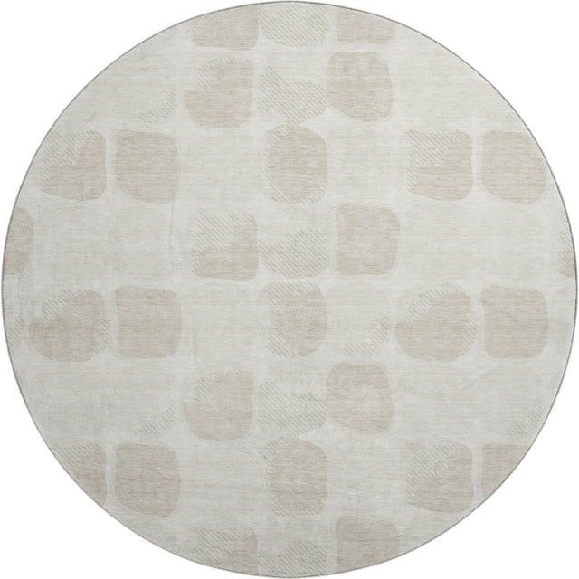 Dalyn The Reserve TR16 Ivory Rug round rug