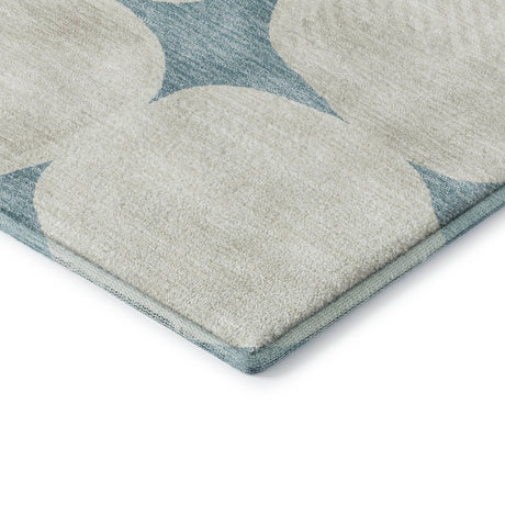 Dalyn The Reserve TR16 Teal Rug corner detail