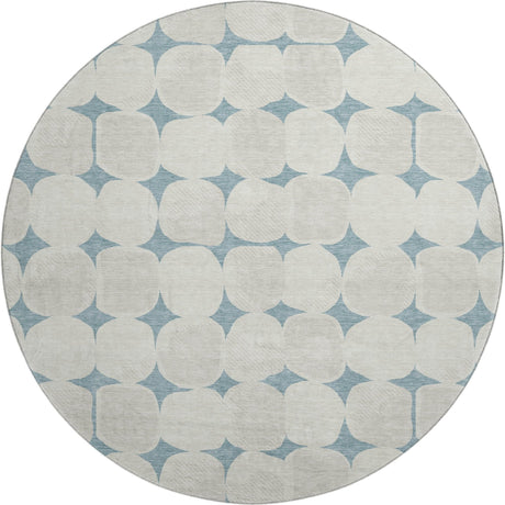 Dalyn The Reserve TR16 Teal Rug round rug