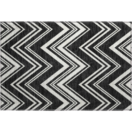 Dalyn The Reserve TR17 Black Rug rectangular rug