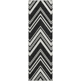 Dalyn The Reserve TR17 Black Rug runner rug