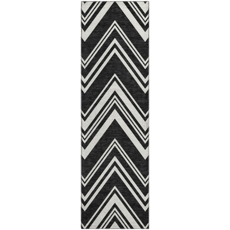 Dalyn The Reserve TR17 Black Rug runner rug