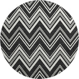Dalyn The Reserve TR17 Black Rug round rug