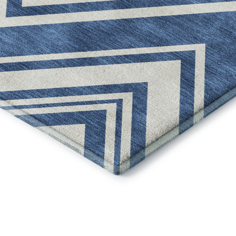 Dalyn The Reserve TR17 Blue Rug corner detail