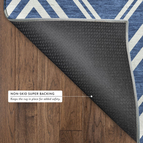 Dalyn The Reserve TR17 Blue Rug backing detail