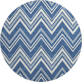 Dalyn The Reserve TR17 Blue Rug round rug