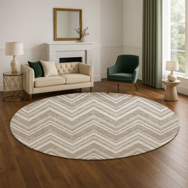 Dalyn The Reserve TR17 Khaki Rug shown in a room