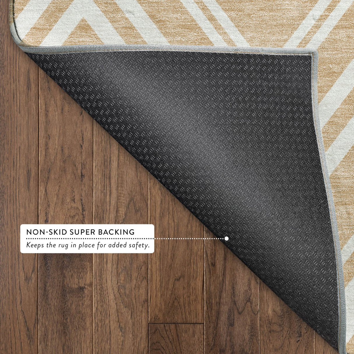 Dalyn The Reserve TR17 Peach Rug backing detail