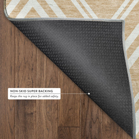 Dalyn The Reserve TR17 Peach Rug backing detail