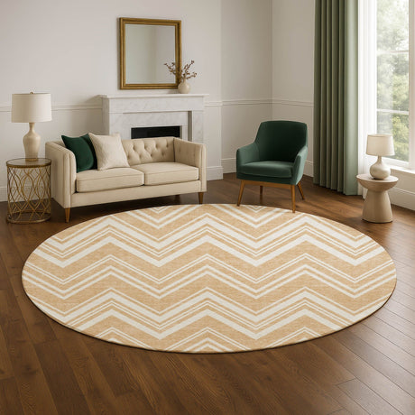 Dalyn The Reserve TR17 Peach Rug shown in a room
