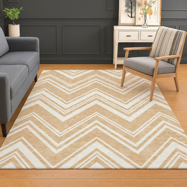 Dalyn The Reserve TR17 Peach Rug shown in a room