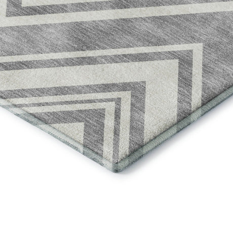 Dalyn The Reserve TR17 Pewter Rug corner detail