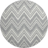 Dalyn The Reserve TR17 Pewter Rug round rug