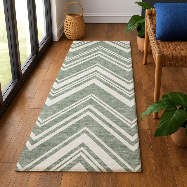 Dalyn The Reserve TR17 Sage Rug shown in a room