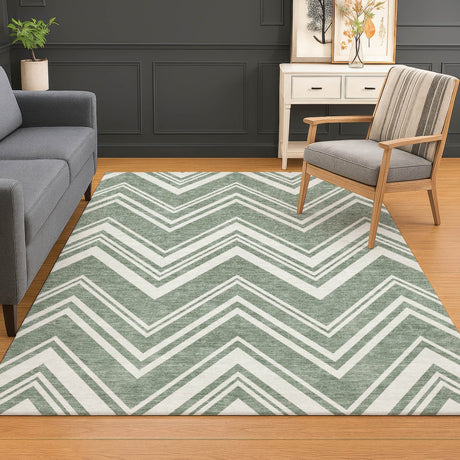 Dalyn The Reserve TR17 Sage Rug shown in a room