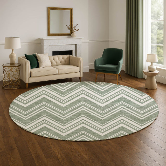 Dalyn The Reserve TR17 Sage Rug shown in a room