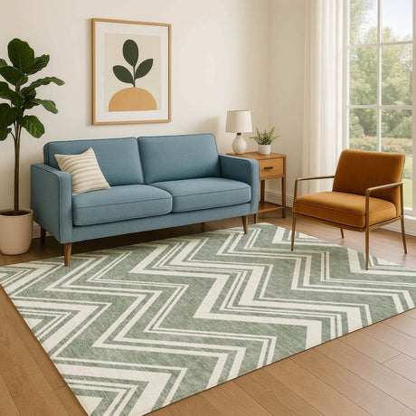 Dalyn The Reserve TR17 Sage Rug shown in a room