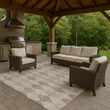 Dalyn The Reserve TR2 Beige Rug outdoor lifestyle image