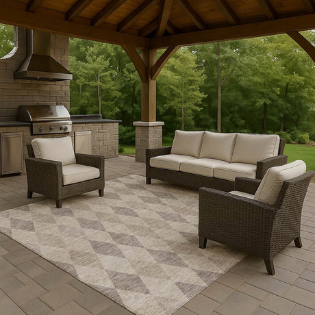Dalyn The Reserve TR2 Beige Rug outdoor lifestyle image