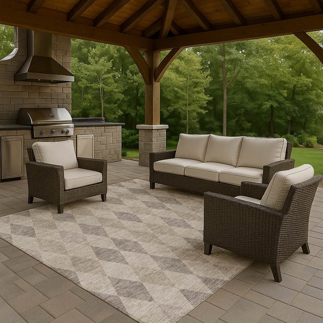 Dalyn The Reserve TR2 Beige Rug outdoor lifestyle image