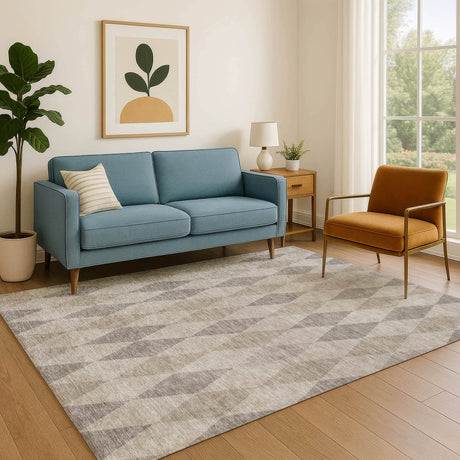 Dalyn The Reserve TR2 Beige Rug shown in a room