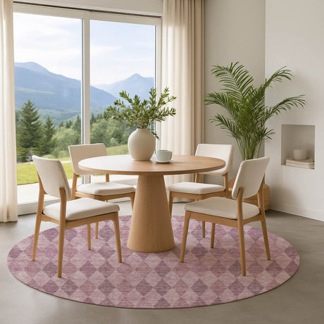 Dalyn The Reserve TR2 Blush Rug shown in a room
