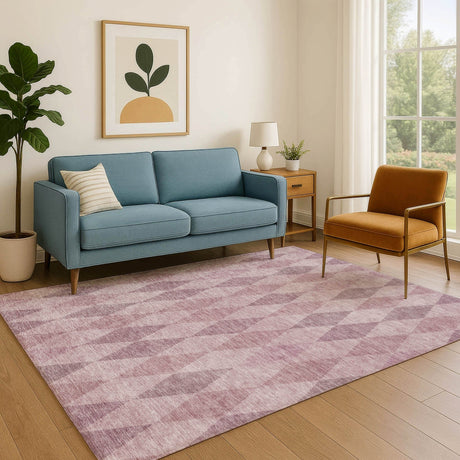 Dalyn The Reserve TR2 Blush Rug shown in a room