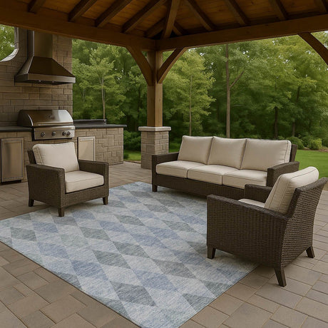 Dalyn The Reserve TR2 Denim Rug outdoor lifestyle image