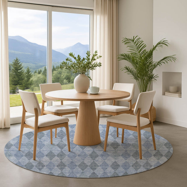 Dalyn The Reserve TR2 Denim Rug shown in a room