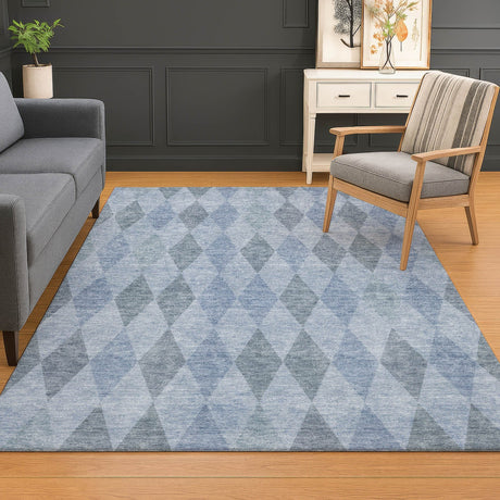 Dalyn The Reserve TR2 Denim Rug shown in a room