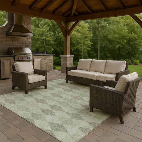 Dalyn The Reserve TR2 Fern Rug outdoor lifestyle image