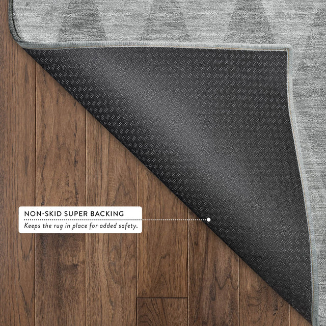 Dalyn The Reserve TR2 Gray Rug backing detail
