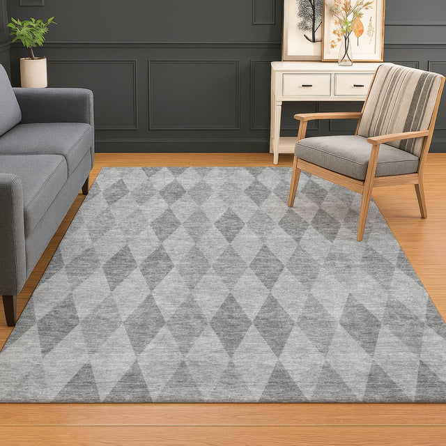 Dalyn The Reserve TR2 Gray Rug shown in a room