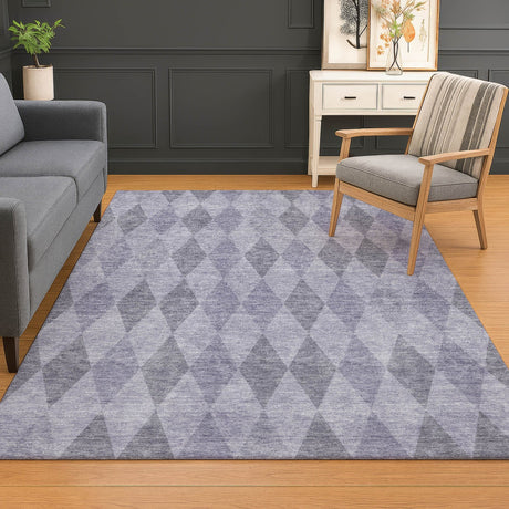 Dalyn The Reserve TR2 Lavender Rug shown in a room