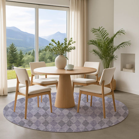 Dalyn The Reserve TR2 Lavender Rug shown in a room