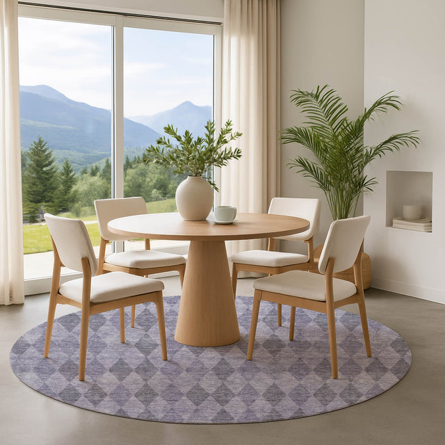 Dalyn The Reserve TR2 Lavender Rug shown in a room