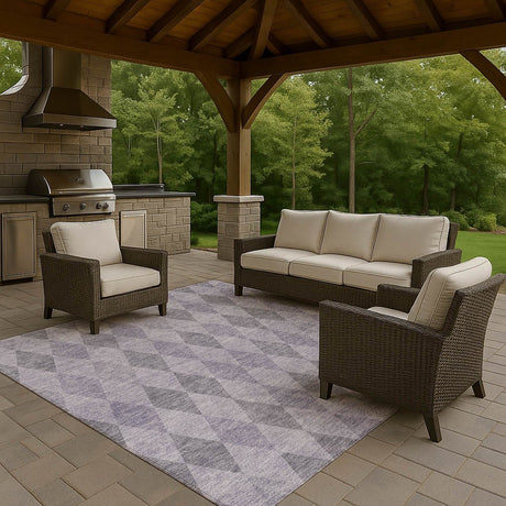 Dalyn The Reserve TR2 Lavender Rug outdoor lifestyle image