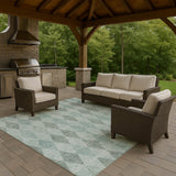 Dalyn The Reserve TR2 Teal Rug outdoor lifestyle image