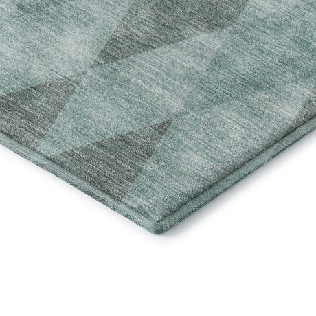 Dalyn The Reserve TR2 Teal Rug corner detail