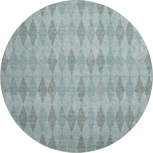 Dalyn The Reserve TR2 Teal Rug round rug