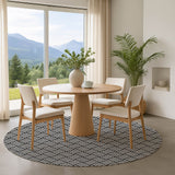 Dalyn The Reserve TR3 Black Rug shown in a room