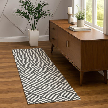 Dalyn The Reserve TR3 Charcoal Rug shown in a room