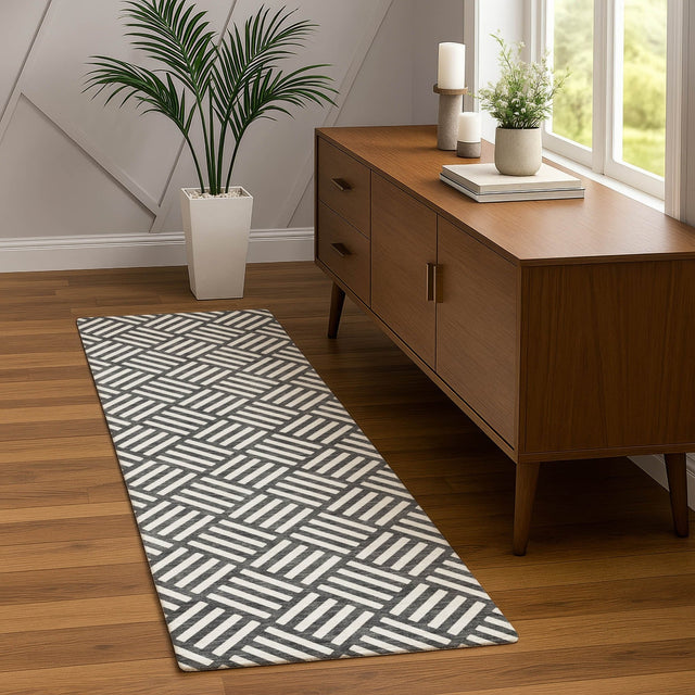 Dalyn The Reserve TR3 Charcoal Rug shown in a room